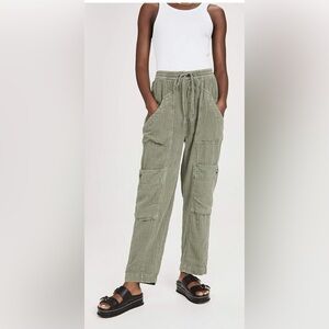Free People Feelin’ Good Size Small Utility Pull‎ On Cargo Jogger Pants Green